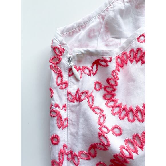 Women's Banana Republic Milly Collection Coral and White 2 Piece Set Size 14 - Picture 11 of 12